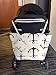 JJMG Summer Beach Bag Stroller Friendly Women’s Large Capacity Mom's Tote Beach Shoulder Bag With Rope Handles –Shopping Bag, Diaper Bag, Yoga Bag, Toys, Towels, Swim Suits, etc. (Anchor Navy)