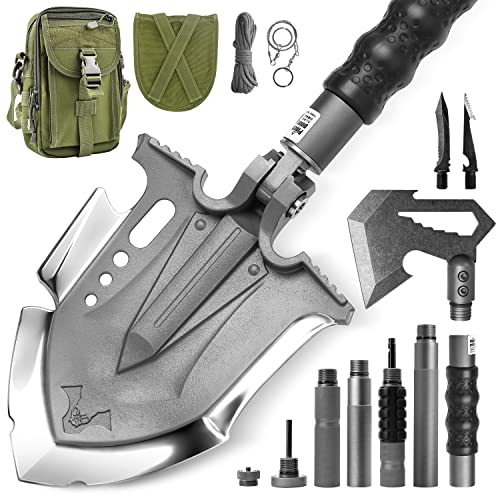 Zune Lotoo Tactical Shovel Axe Survival Multitool, 29 in 1 Camping