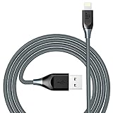 Tronsmart 10ft Nylon Braided Kevlar Lightning Cable, Apple MFi Certified Lightning to USB Charging Cable for iPhone 7/7 Plus 6/6s Plus 5/5s, iPad Pro/mini and More