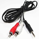 SF Cable, 12 ft 3.5mm Stereo Male to Two RCA Male Splitter Cable