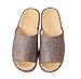 Bronze Times (TM) Unisex Four Season Indoor Cotton Flax House Slippers (Grey)