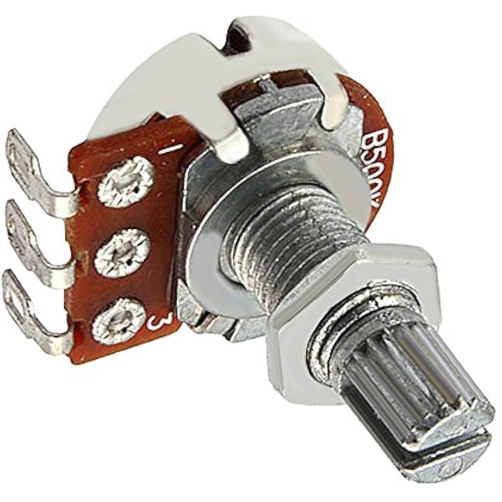 Electronics BQLZR Guitar Potentiometer B500k 16mm Base Dia 18mm Shaft
