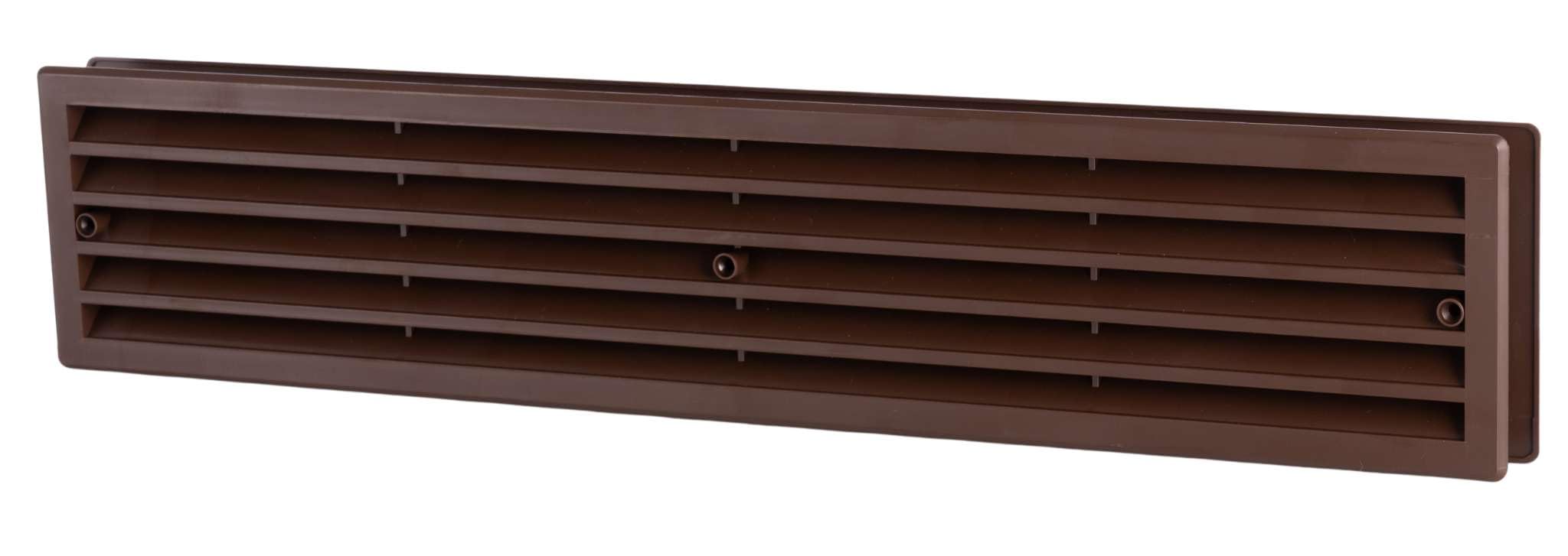 450x92mm / 18x4 inch Brown Bathroom Door Air Vent Grille Two Sided Ventilation Cover for Restroom, Warehouse, Storage Doors | Interior Door Transfer Grill