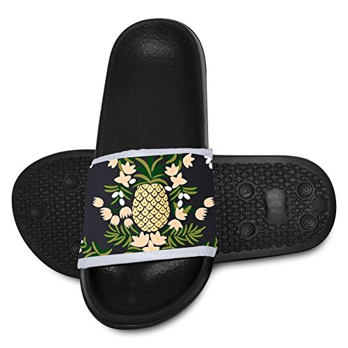 EPENG Pineapples Kids Soft Casual Slide Sandals Anti-Slip Slippers Shoes 9 B(M) US little Kid