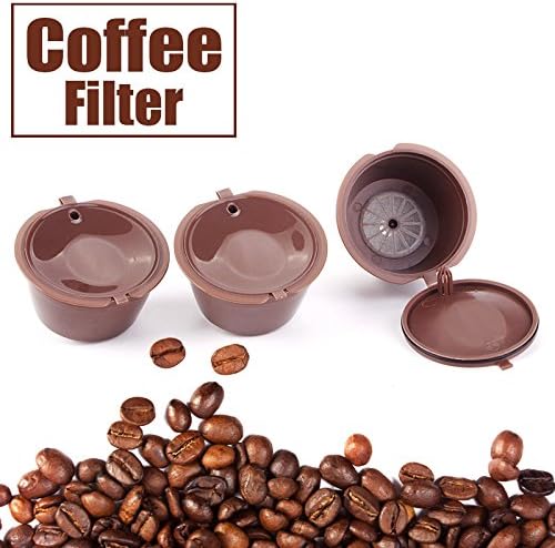 Raza 1pc Refillable Reusable Dolce Gusto coffee Capsule Refill Nescafe Capsules Reuse Dolce Gusto Pods Brewers Coffee Tea Cup