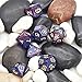 cusdie Polyhedral Dice Sets DND Acrylic Galaxy Dice for Dungeons and Dragons Pathfinder RPG MTG Table Gaming Dice(Blue&Purple)