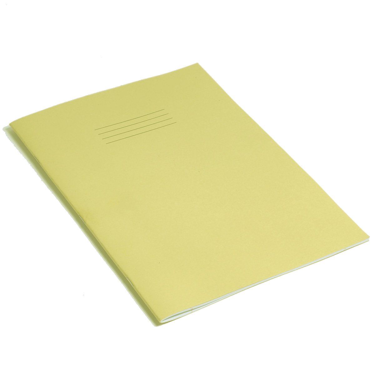 Rhino A4 Exercise Books, 48 Page / 8mm Lined with Margin Paper Notebook, 10 Pack, Office & School Stationery Supplies, Yellow — image 1