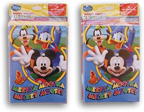 Mickey Mouse Meeska Mooska Party Cards - 16 Invitations, 16 Thank You Notes, 32 Envelopes