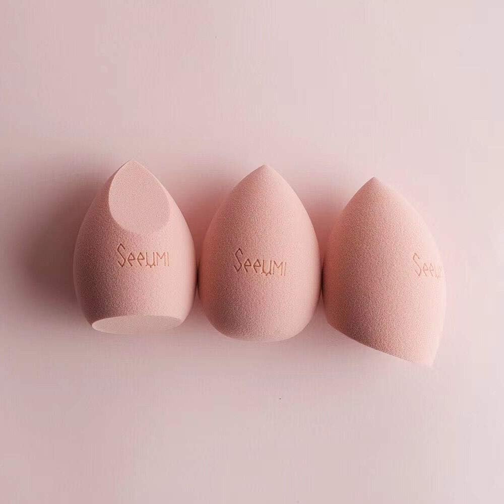 Ruihua 3Pcs Make-up Sponge Set Original Soft Latex Free Vegan Beauty Sponges-Do Not Eat Powder Sponge Makeup Egg Storage Rack Set - Image 5