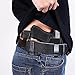 Tenako Defender Leather IWB Holster for S&W M&P Shield - Glock 17 19 22 23 32 33 / Springfield XD & XDS Multi Use Soft Pouch for Pistol Inside The Waistband Small, Medium, Large Single Double Stack