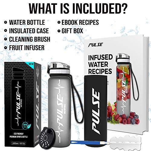 Pulse Best Sports Water Bottle (Black)