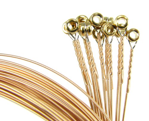 12-pack 28ga. (.028") Phosphor Bronze Guitar Strings - Made in the USA!