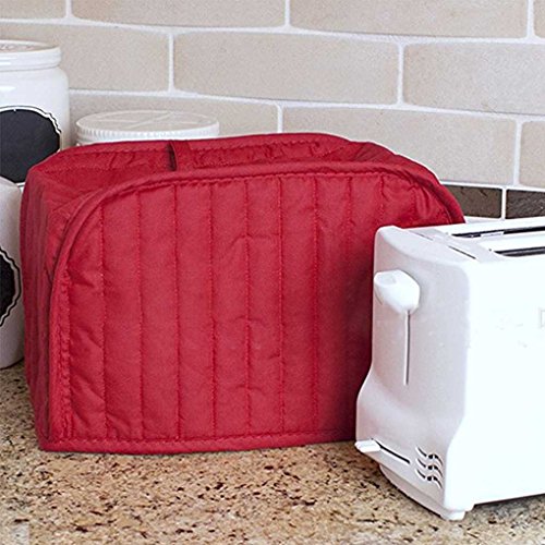 Miaomiaogo Home Kitchen Cotton Cloth Dustproof Bread Maker Machine Toaster Cover-up Case Shade Hood Cover Protector White&2pcs 11.5x8x8in