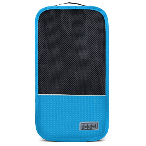 Dot&Dot - Shoe Bag - Convenient Packing System For Your Shoes When Traveling - Space Saver Bag - Protects Your Clothes From Dirt And Smell Of Your Shoes - Easy And Quick Access To Your Shoes While You Travel (Light Blue)