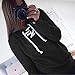 Pullover Sweatshirt, Misaky Women Autumn Long Sleeve Lace-up Tops Blouse (S, Black)