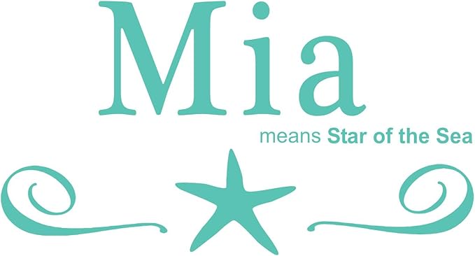 Amazon.com: Mia Girls Name Wall Decal is a Vinyl Wall Decal Displaying