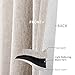 jinchan Linen Textured Curtains 84 Inch Length 2 Panels for Living Room Grommet Top Greyish Beige Room Darkening Drapes for Bedroom Thermal Insulated Window Curtain Set