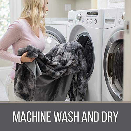 The Connecticut Home Company Luxury Shag Bed Throw Blanket, King Size