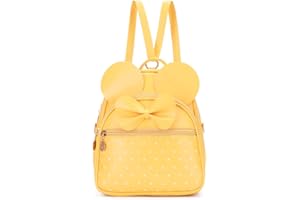 KL928 Girls Bowknot Polka Dot Cute Mini Backpack Small Daypacks Convertible Shoulder Bag Purse for Women