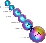 zosenda Stainless Steel Gazing Ball Set, 6 Pcs Multi-Colour Reflective Spheres view 2