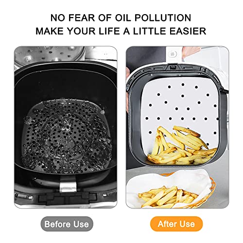 GZHOK 100pcs Air Fryer Liners，Parchment Paper Sheets for Toaster Oven