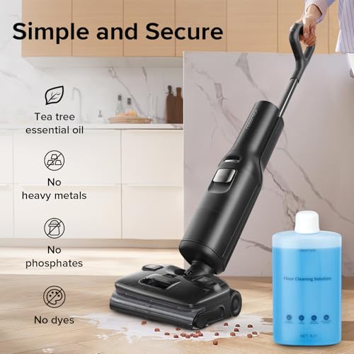 Roborock Original floor cleaner liquid for All Series Wet/dry vacuum cleaners & Robot Vaccum Cleaner, Dyad pro combo,S8 pro ultra, S7 max ultra, Q7 max, Q8 max, Qrevo, 1000mL,Dilution Ratio 1:200
