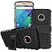 Moto G5 Plus Case, Motorola Moto G Plus (5th Generation) Case, OEAGO [Shockproof] Tough Rugged Dual Layer Protective Case with Kickstand for Motorola Moto G5 Plus (2017) - Black