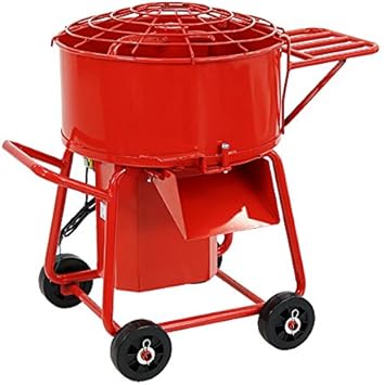 Amazon モルタルミキサー 赤 混合量80l ドラム容量100l 物置き台付き 電動 ミニミキサー ミニモルタルミキサー 電動ミキサー 混練 ミキサー 混練機 攪拌機 かくはん機 電動モルタルミキサー コンクリート モルタル 堆肥 肥料 飼料 ミキサー 攪拌 混錬 レッド