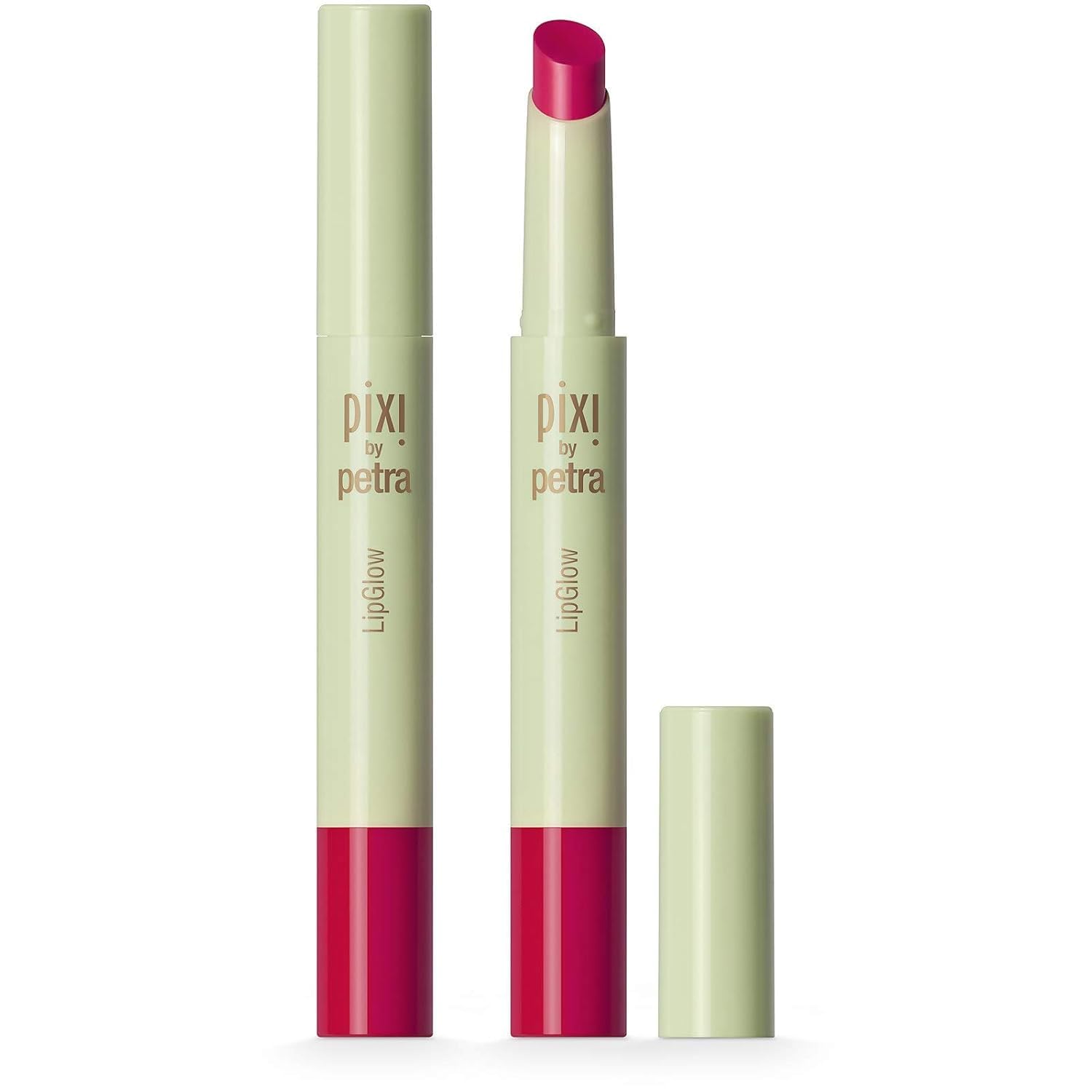 Pixi LipGlow | Sheer, Buildable Colour Lip Balm with Glossy Finish | Hydrating & Nourishing Formula for Everyday Wear | Mirror-Free Application | Ruby | 0.05 oz/ 1.5g