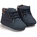Voberry Toddler Baby Boy's Leather Sneaker Shoes Lace up Snow Boots Warm (6~12Month, Dark Blue)