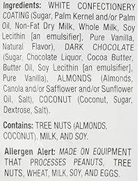 Edward Marc Chocolatier Almendras de coco Dark Chocolate 32 oz