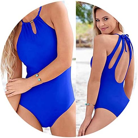 Qxd 2019 Sexy Women Swimwear One-Piece Suits Monokini Swimsuit Solid Color Bandage Beachwear Push Up Bathing Women Beach Outwear