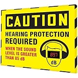 Accuform SCS602 Decibel Meter Sign, 30 x 36 inches