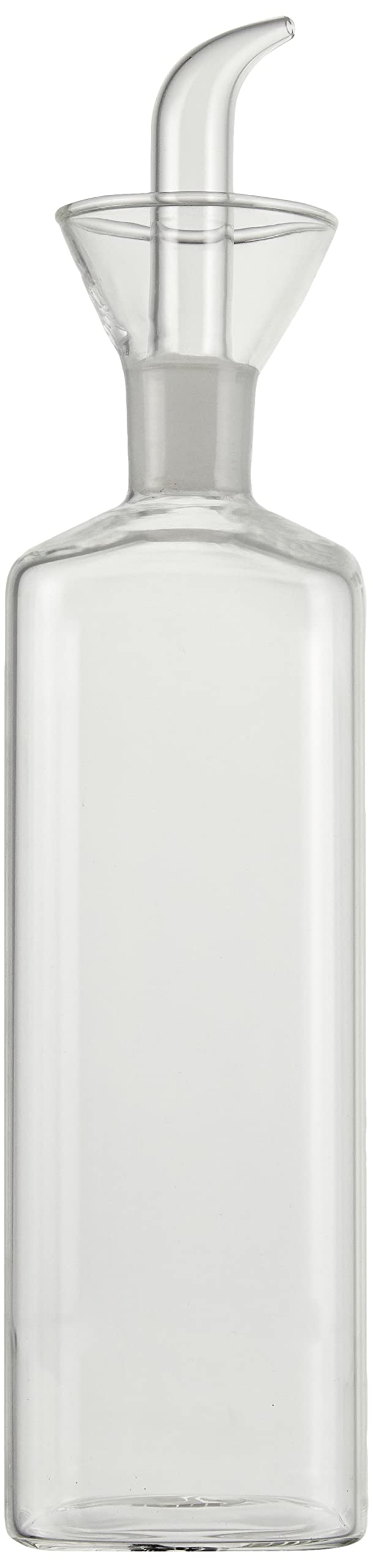 IBILI - Square Glass Oil Pan 500 ML, Stainless Steel, Transparent, 24 x 7 x 7 cm