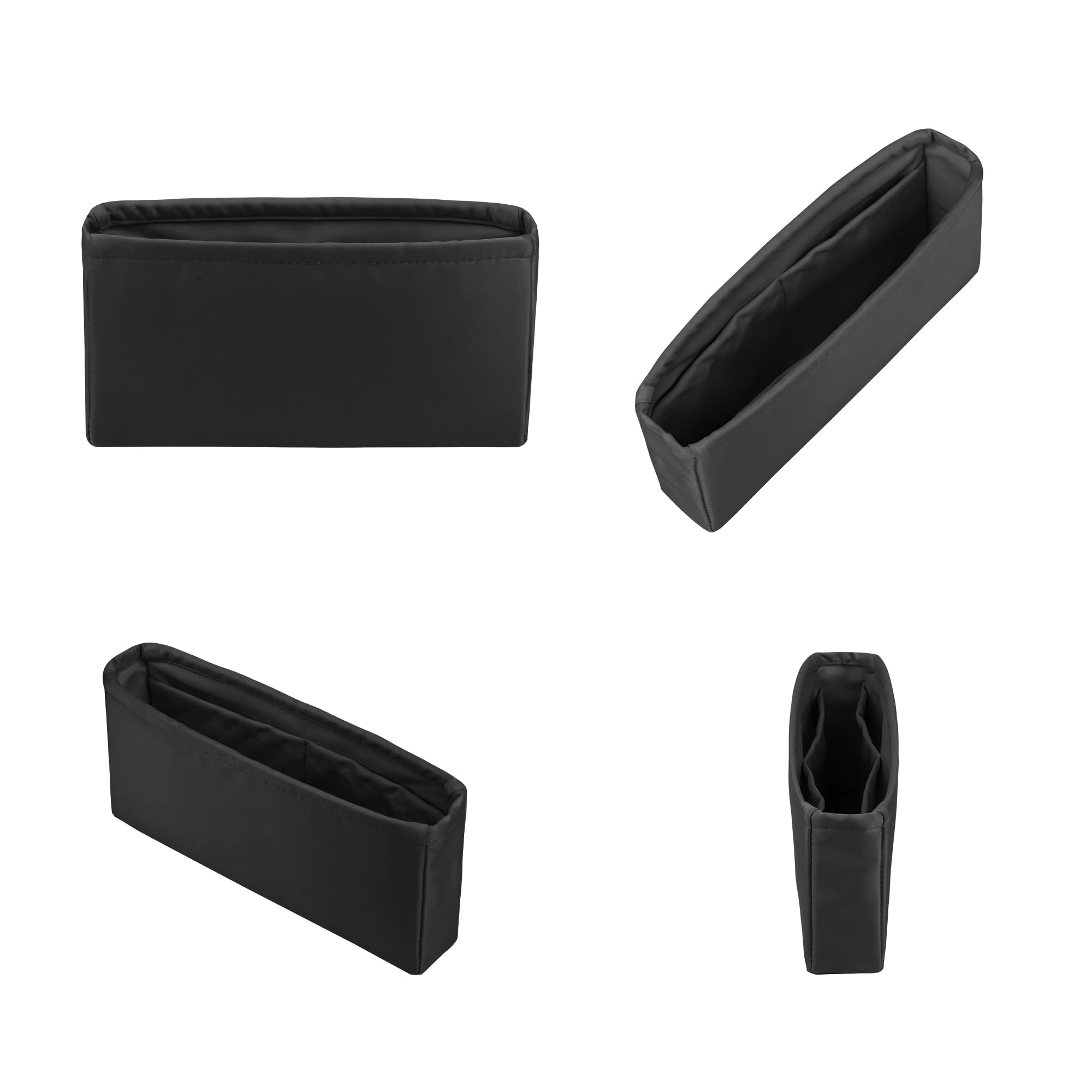 KINGS IN BAG Classic Bag Organizer Insert, Compatible with Chanel Classic Flap Mini 20, Lightweight Insert for Chanel Flap Bag (Black)