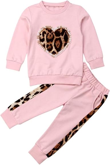 childrens leopard print tracksuit