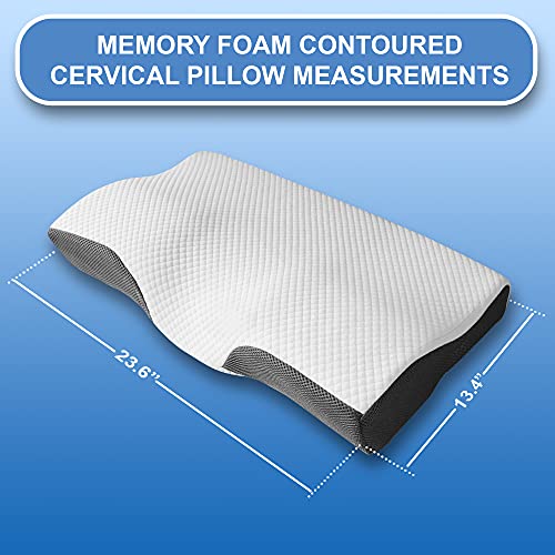 Maxlife Firm Contoured Memory Foam Pillow Orthopedic Pillows for Neck