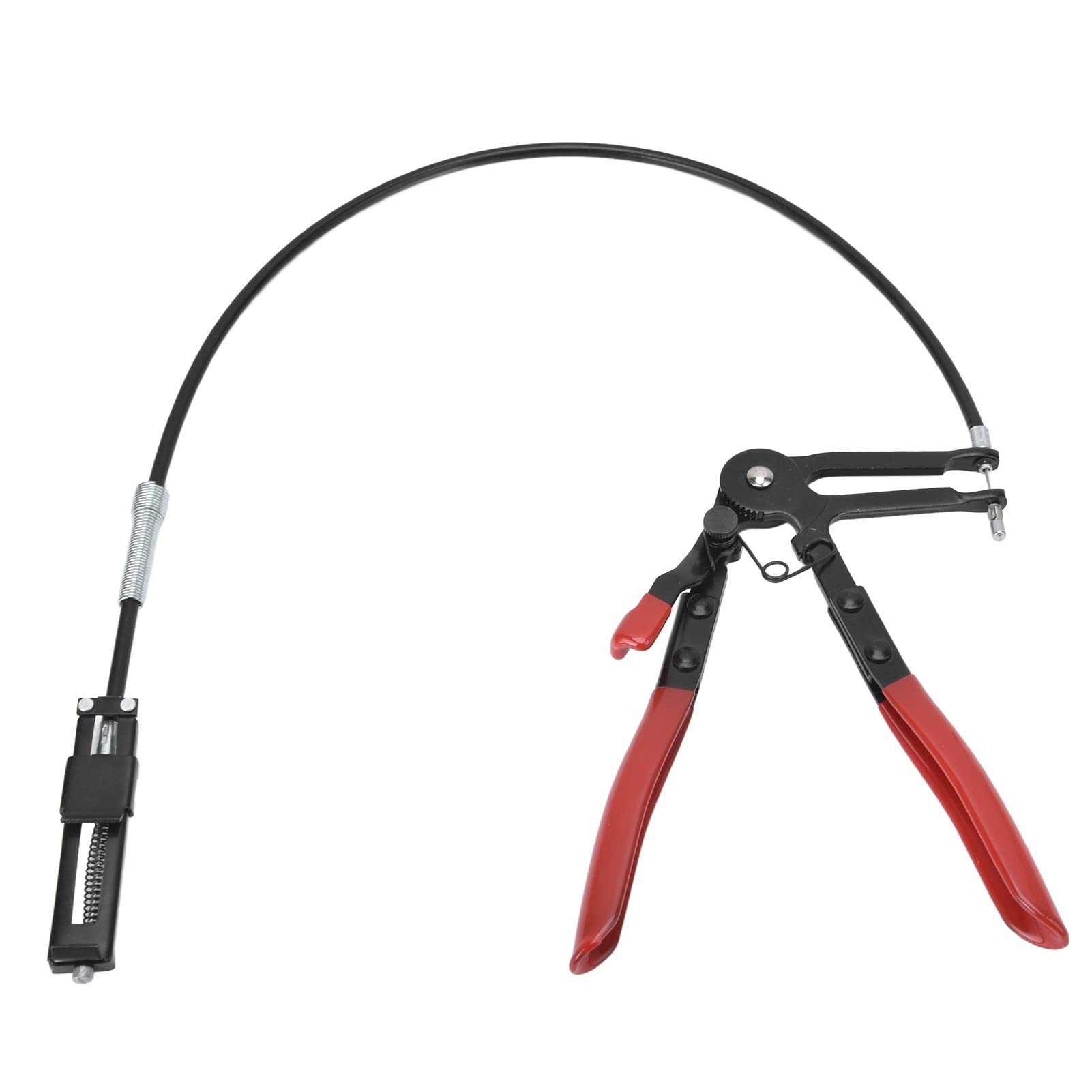 Flexible Hose Clamp Pliers, Hose Clamp Removal Hand Tool Flexible Hose Clamp Pliers 65 Manganese Steel Long Reaches Spring Loaded Hoses Pliers for Fuel Oil