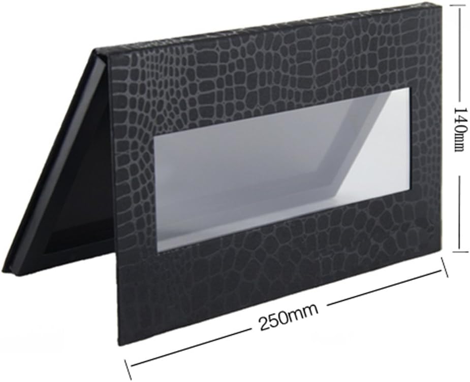 Coosei 9.84 * 5.59in Empty Magnetic Eyeshadow Palette Large Crocodile Makeup Pattern Fill 18 * 1.42in pans