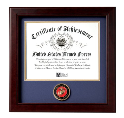 Allied Frame United States Marine Corps Certificate of Achievement Frame