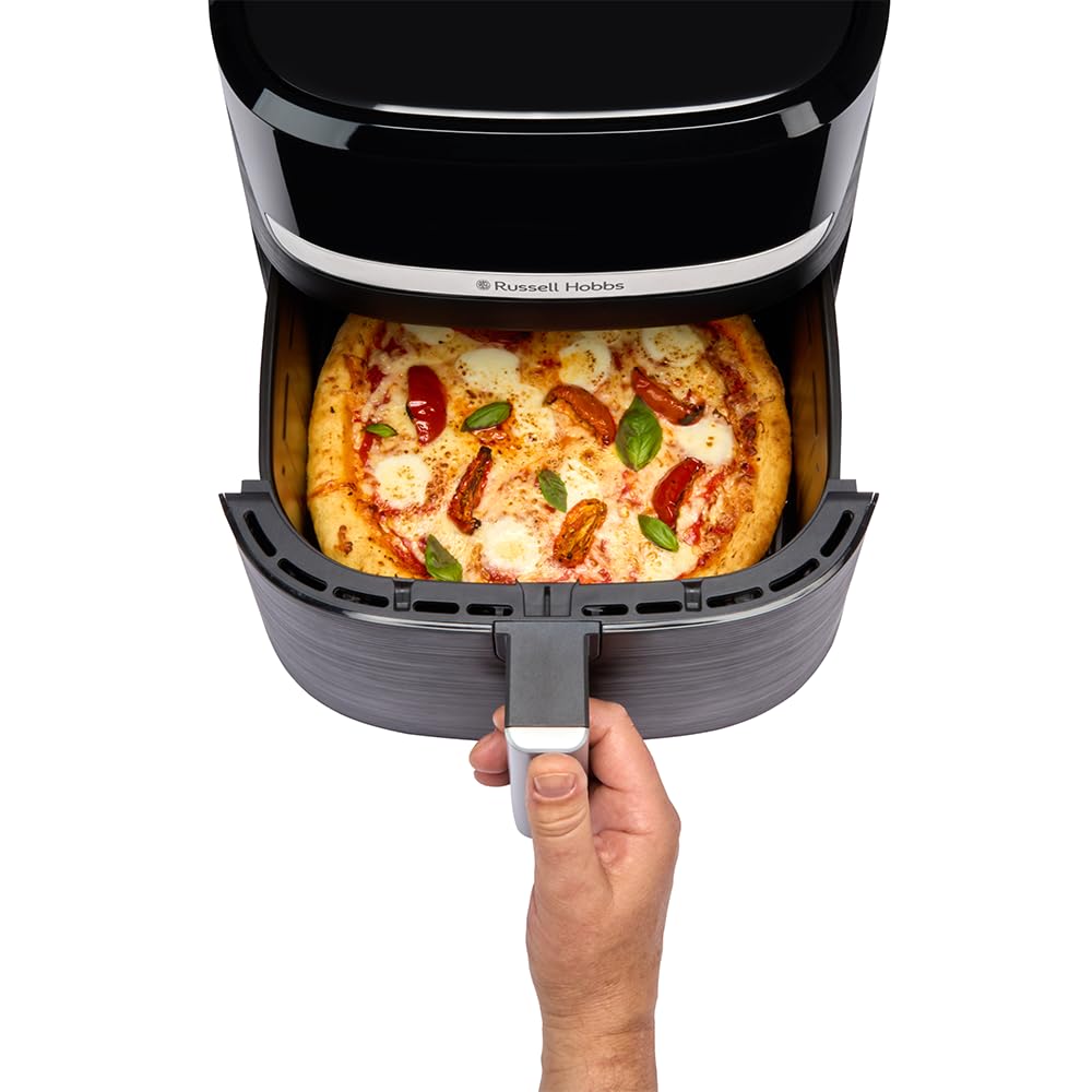 Russell Hobbs Heißluftfritteuse XXL 8,3L Rapid AirFryer [kompaktes Gehäuse, sehr leise, Pizza Ø 26cm] SatisFry (9 Programme, spülmaschinenfest, Fritteuse ohne Öl, TouchScreen,Grillen,Backen) 27632-56 6