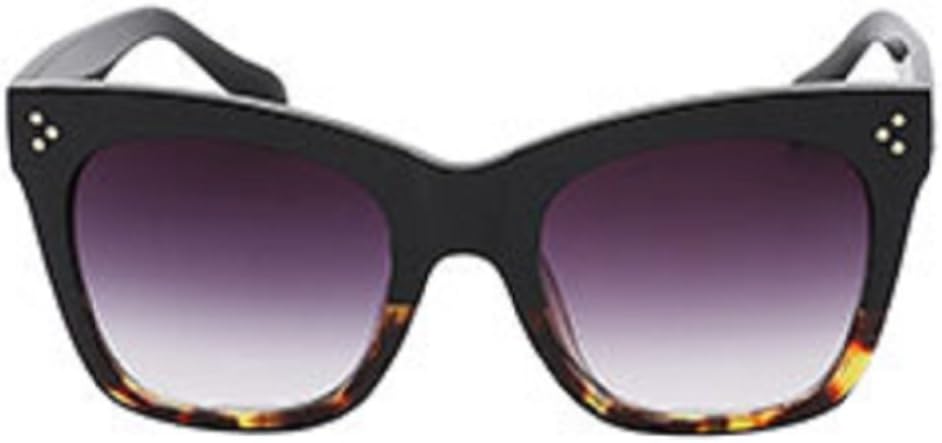 Oversized Women Cateye Sunglasses,Thick Bold Frame Horn Retro Cat Eye Sunglasses