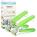 TOPOKO Green Stainless Steel Retriever Tongs / Gripper Clip for Hot and Cold Plate, Bowl, Dish, Tray. Perfect Accessory for Retrieve from Instant Pot, Microwave, Oven, Pot. 2 Pack