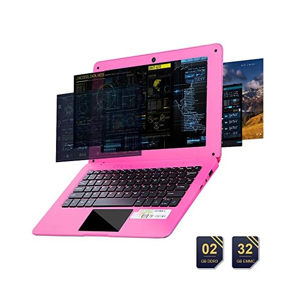 G-Anica® 10.1 Inch Windows 10 Laptop Quad Core Notebook Slim and Lightweight Mini Netbook Computer with Netflix Youtube…