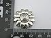 KONMAY 3 Sets 10.0x2.0mm Antique Silver Sunflower Strong Magnetic Clasp