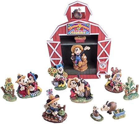 Amazon Com Disney Home Grown Mickey Mouse Barnyard Figurine Set