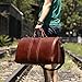 Leathario Travel Duffel Bag Genuine Leather Overnight Weekender Bag for men Luggage Carryon Hand Bag