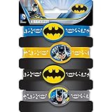 Batman Silicone Wristband Party Favors, 4ct