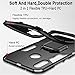 BestAlice for Samsung Galaxy A30 / A20 Case, Hybrid Heavy Duty Protection Shockproof Defender Kickstand Armor Case Cover Tempered Glass Screen Protector，Black