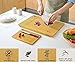 1Easylife - The Best Mother's Day Gift - Organic 2-Piece Bamboo Cutting Board, Extra Large & Medium Size Set, All-Natural and 100% Anti-Bacterial, Perfect For Meat & Veggie Prep